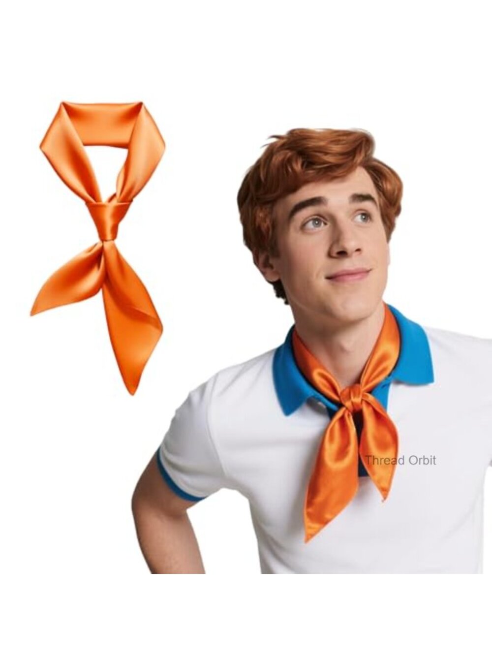 Satin Square Neck Scarf Handkerchief Neckerchief Hair Bag Decor